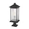 Z-Lite Portland 1 Light Outdoor Pier Mounted Fixture, Oil Rubbed Bronze And Clear Seedy 531PHBXLR-533PM-ORB - alternate 6